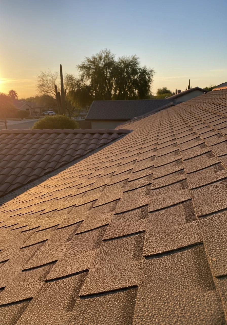 Close-up of professional workmanship on a Phoenix-area home exterior.